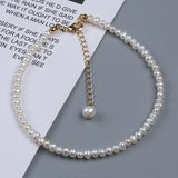 Real Freshwater Pearl Chain Anklets for Women Pearl Ankle Bracelet
