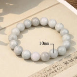 Natural Jade Bead Bracelet & Maitreya Buddha Pendant Jewelry