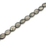 Real Stone Pyrite Oval Beads 8x10/10x14mm for Jewelry Making