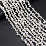 5-6mm Irregular Keshi Freshwater Pearl Beads 14''