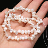 5-6mm Irregular Keshi Freshwater Pearl Beads 14''