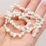 5-6mm Irregular Keshi Freshwater Pearl Beads 14''