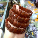 Natural Red Agate 10x14mm Gemstone Bracelet for Women and Men