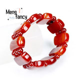 Red Agate Bracelet Charms Fine Jewelry Women Men Decorations Souvenir Gift