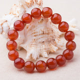 Red Agate Bracelet Single Circle Men Women Nation Wind Hand Decorate
