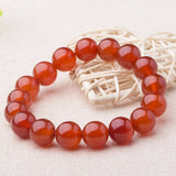 Red Agate Bracelet Single Circle Men Women Nation Wind Hand Decorate