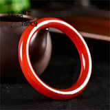 Red Agate Chalcedony Bracelet Charms Fine Jewelry Bangle