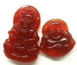 Red Agate Chalcedony Guanyin Pendant Necklace Fine Jewelry