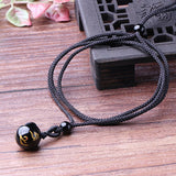 Red Agate Chalcedony Pendant Obsidion Bead Necklace Gift for Women