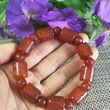 Red Agate Jade Bracelet Lucky Exorcise Evil Spirits Amulet