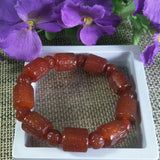 Red Agate Jade Bracelet Lucky Exorcise Evil Spirits Amulet