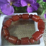 Red Agate Jade Bracelet Lucky Exorcise Evil Spirits Amulet