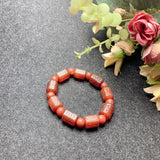 Red Agate Fret Bead Bracelet Jade Jewelry Lucky Amulet