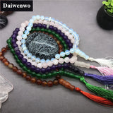 Red Agate Green Chalcedony Rose Quartz Opal Muslim Rosary