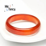 Red Agate Jade Chalcedony Bracelet Retro Ethnic Women Jewelry