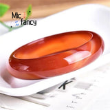 Red Agate Jade Chalcedony Bracelet Retro Ethnic Women Jewelry