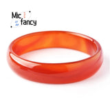 Red Agate Jade Chalcedony Bracelet Retro Ethnic Women Jewelry