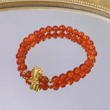 Red Agate Jade Bracelets w/ Lucky Charm YBR1024
