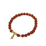 Red Agate Jade Bracelets w/ Lucky Charm YBR1024