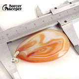Red Agate Crystal Pendant Necklace for Women