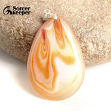 Red Agate Crystal Pendant Necklace for Women