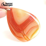 Red Agate Crystal Pendant for Women's Healing Jewelry