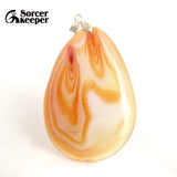 Red Agate Crystal Pendant Necklace for Women
