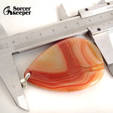 Red Agate Crystal Pendant for Women's Healing Jewelry