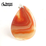 Red Agate Crystal Pendant for Women's Healing Jewelry