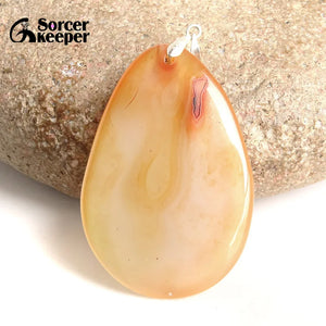 Red Agate Crystal Pendant Necklace for Women