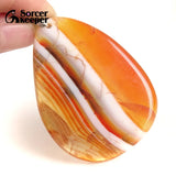 Red Agate Pendants Charms Necklaces Crystal Slice Healing Stone Beads