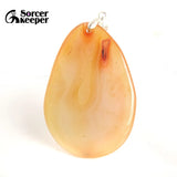 Red Agate Crystal Pendant Necklace for Women