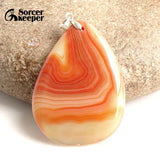Red Agate Crystal Pendant for Women's Healing Jewelry