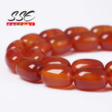 Red Agates Drum Barrel Bead 13X18mm