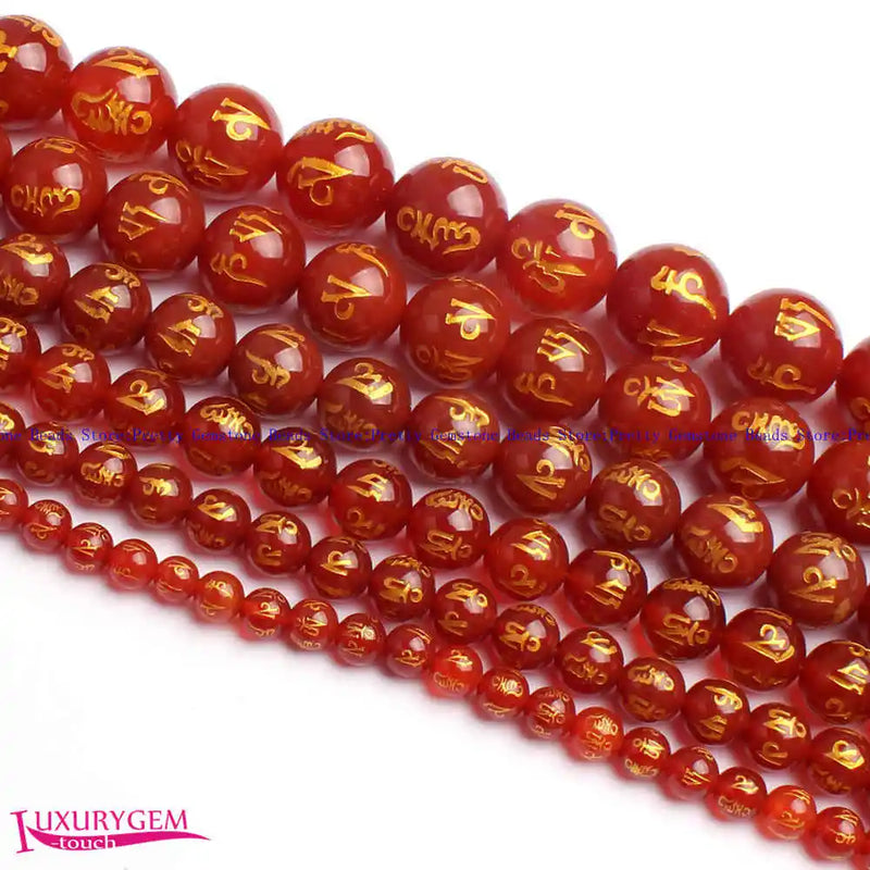 Red Agates Stone 6-16mm Necklace Bracelet Beads