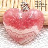 Red Argentina Rhodochrosite Pendant Necklace Heart Pendant