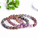 Natural Red Auralite 23 Cacoxenite Clear Round Beads Bracelet 7mm 8mm 9mm Canada