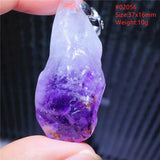 Natural Red Auralite 23 Purple Cacoxenite Pendant Rutilated Necklace