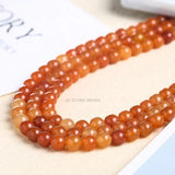 Red Aventurine Jade Stone Beads Round Loose Spacer Beads 4-12mm
