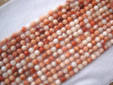 Natural Red Bamboo Agate Round Beads for DIY Jewelry Making