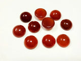 Natural Red Carnelian 12mm Round Cabochons 5pcs/lot