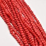Red Coral Bead Irregular Round Loose Stone Beads Jewelry Making DIY Craft