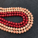 7mm Natural Red Coral Beads for Jewelry Making DIY Necklace Bracelet Earrings