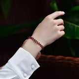 Red Garnet Bead Bracelet Charm Bracelets Yoga Meditation
