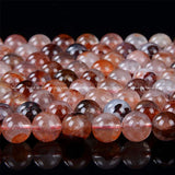 Natural Red Hematoid Quartz AAAA Round Loose Beads