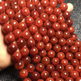 Red Jade Bracelet Dragon Scale Agate Beaded Bracelet