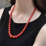 Red Jade Pendant Hand Carved Jadeite Fine Necklace for Women Men