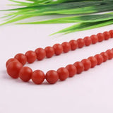 Red Jade Pendant Hand Carved Jadeite Fine Necklace for Women Men