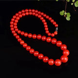 Red Jade Pendant Hand Carved Jadeite Fine Necklace for Women Men