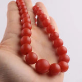 Red Jade Pendant Hand Carved Jadeite Fine Necklace for Women Men